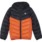 Color Kids COLOR KIDS - Puffy Mid-Season Jacket 'Color block' - Black and Orange