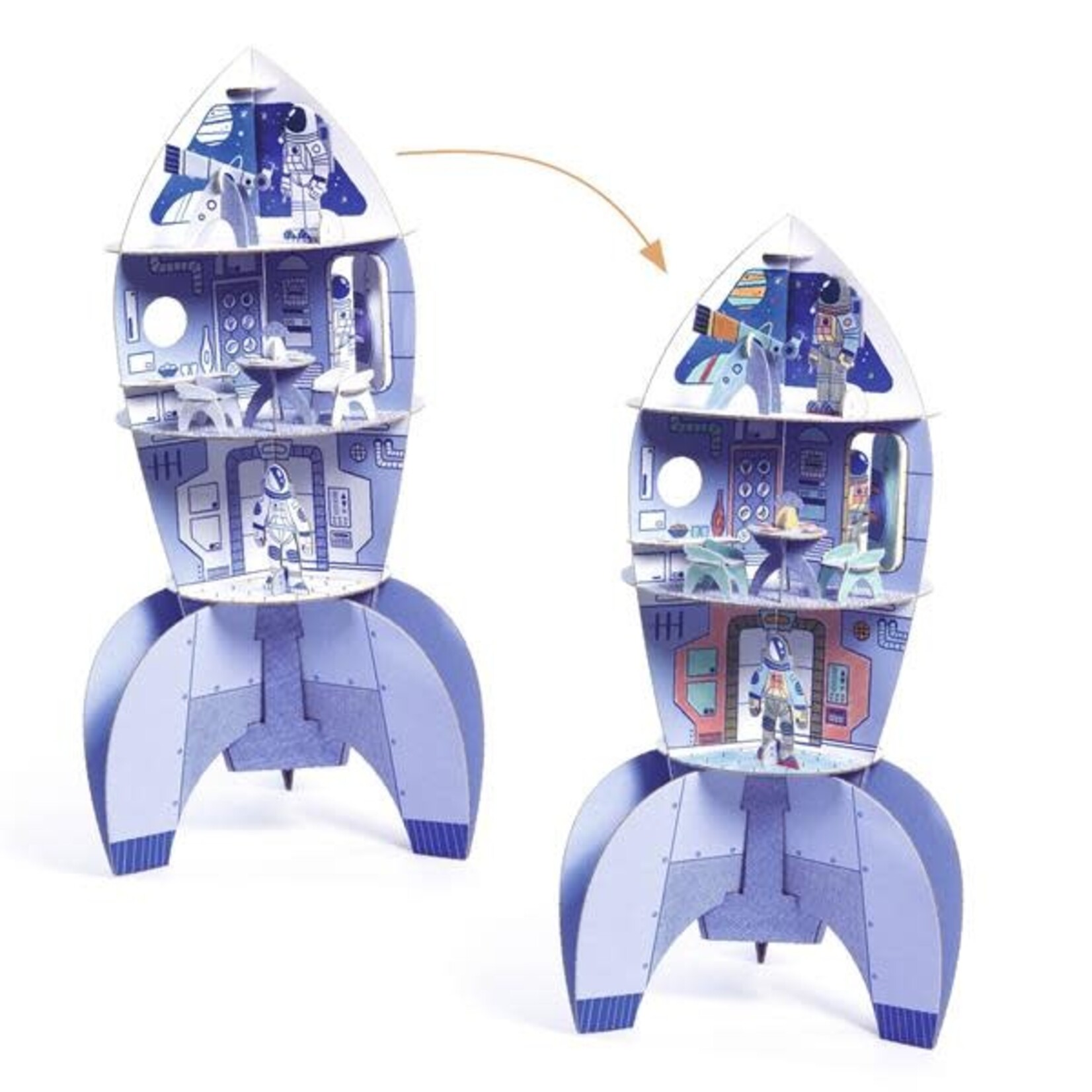 Djeco DJECO - Activité de bricolage 'Color Assemble Play' - Fusée spatiale