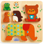 Djeco DJECO- Wood puzzle 'Woodypile' - 5 pieces