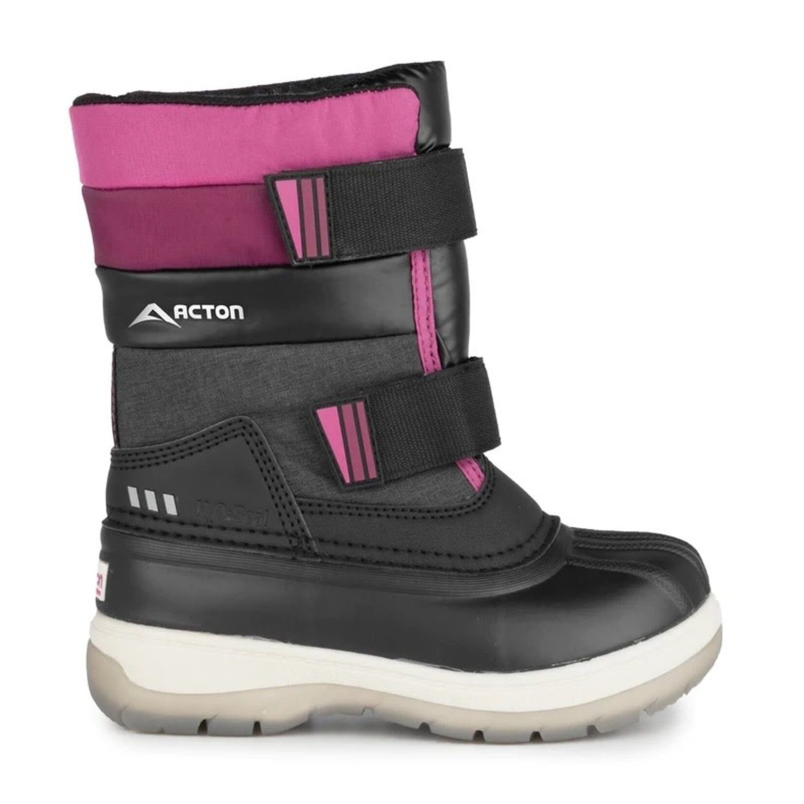 Acton ACTON - Bottes d'hiver 'Bubblegum - Noir et rose'