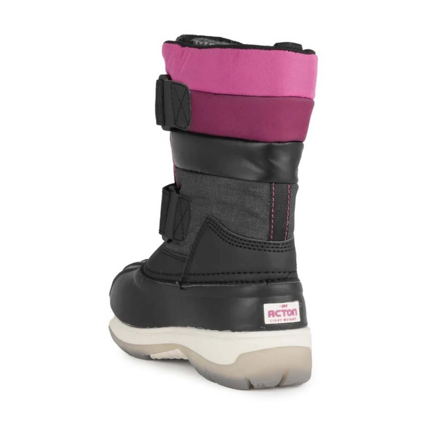 Acton ACTON - Bottes d'hiver 'Bubblegum - Noir et rose'
