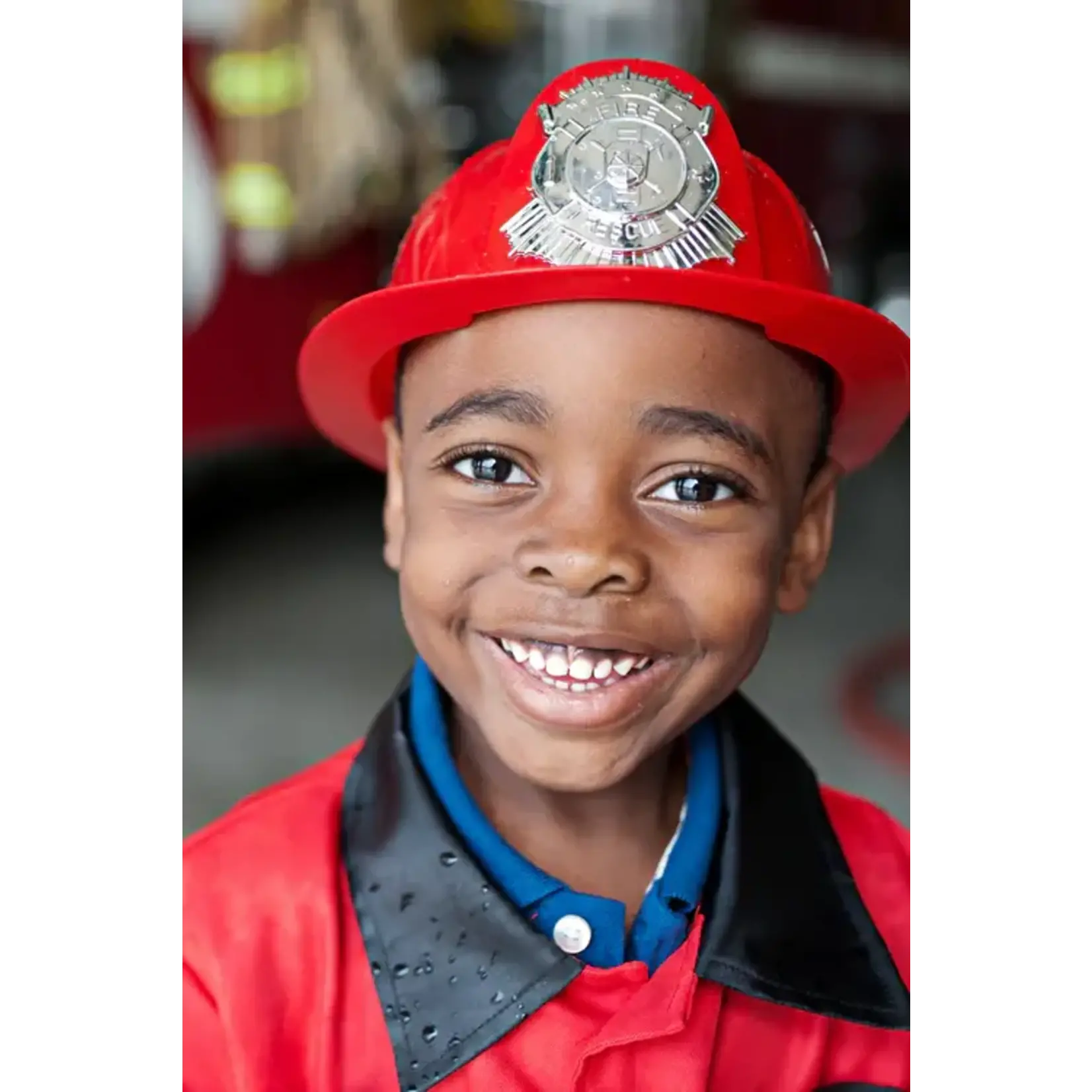 Great Pretenders GREAT PRETENDERS - Firefighter dress-up costume with 5 accessories