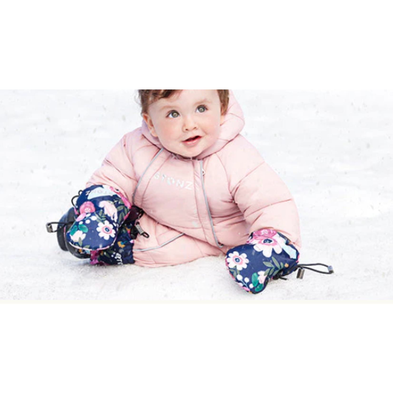 Stonz STONZ - Mitaines d'hiver pour bébé doublées de polar 'Heather grey'