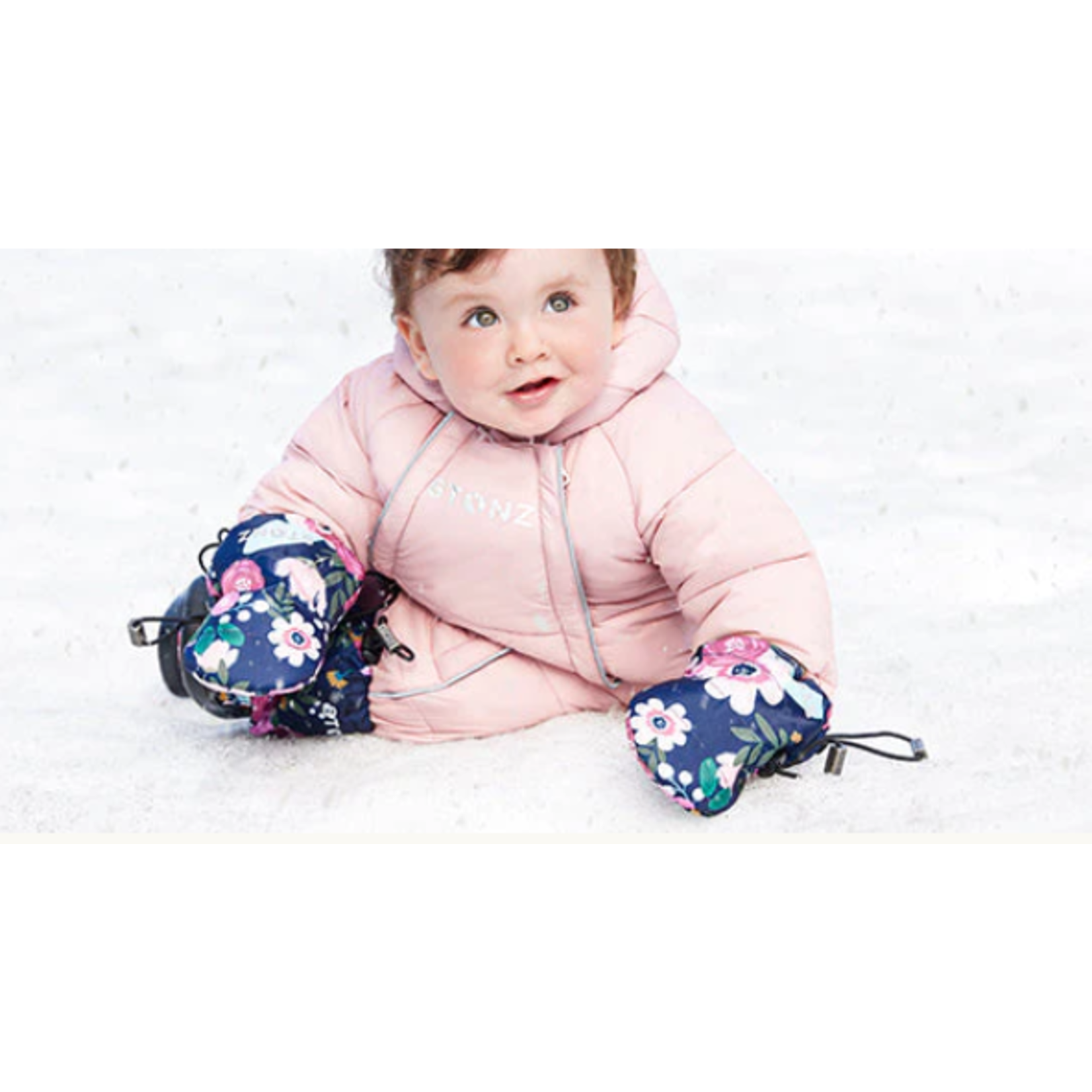 Stonz STONZ - Mitaines pour bébé doublées de polar 'Noir'