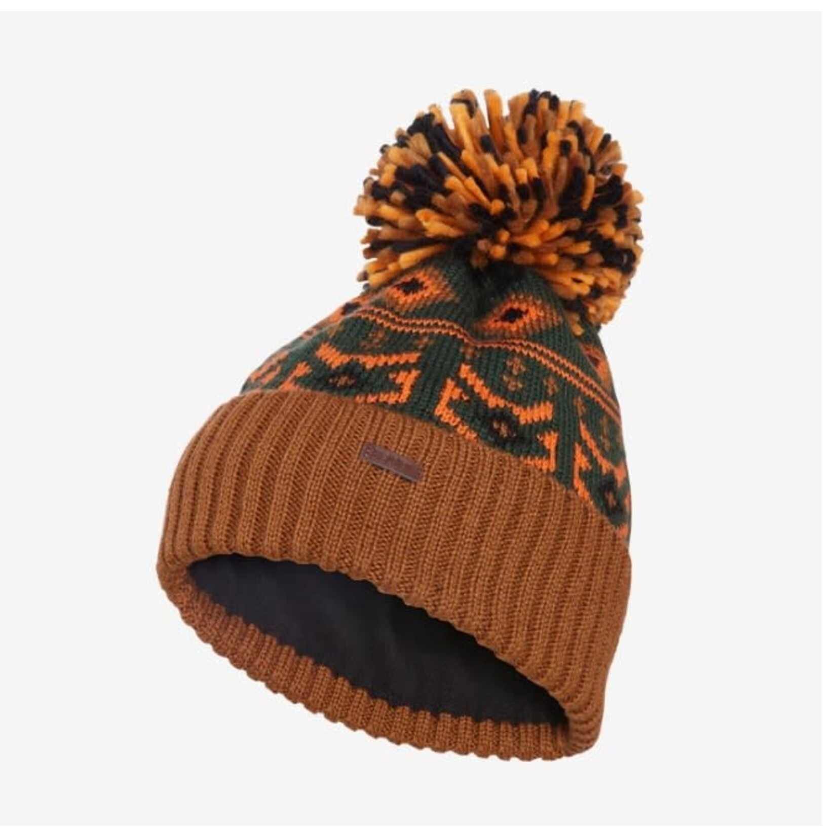 Kombi KOMBI - Jacquard pom pom winter hat - Junior - Chill Tropic Green