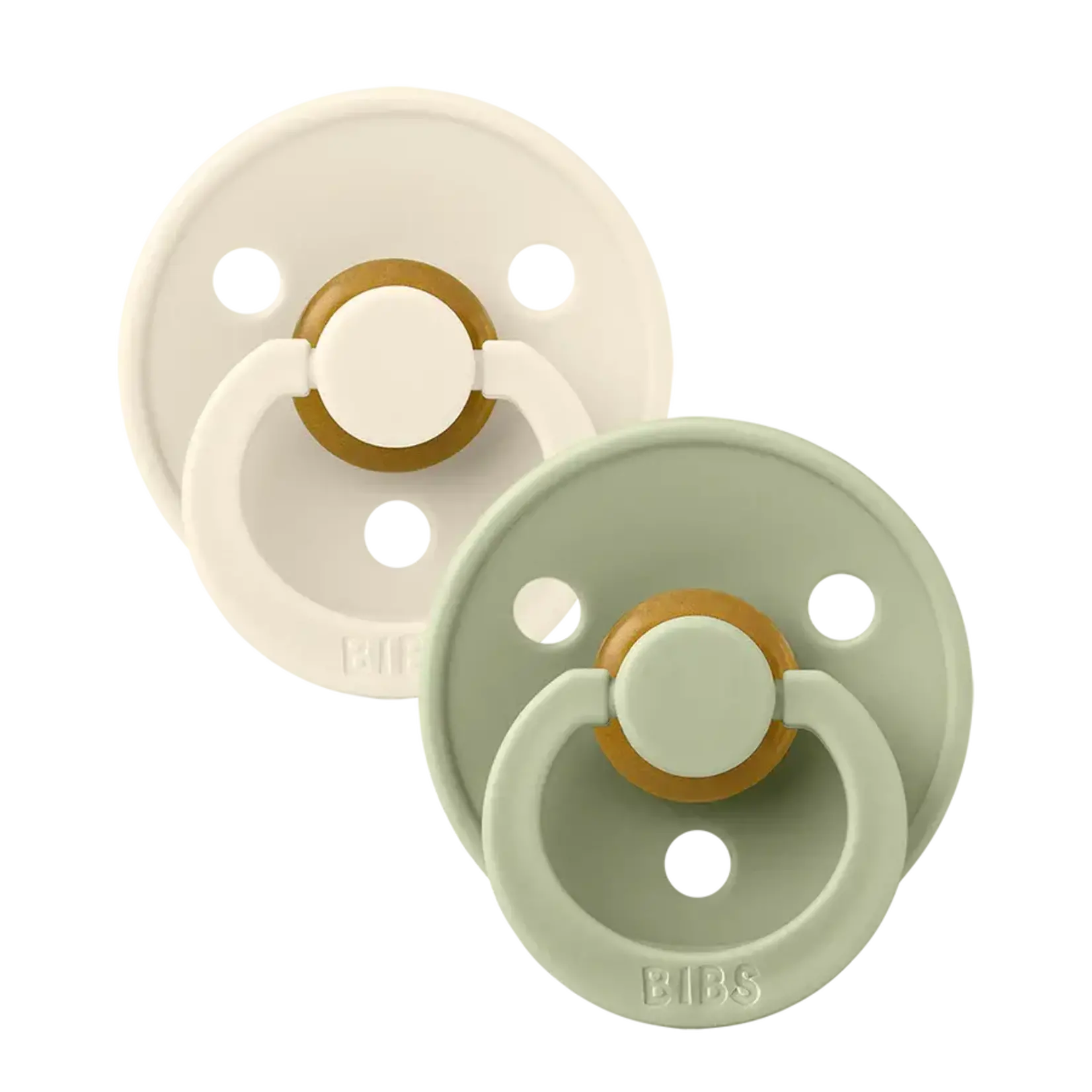 Bibs BIBS - Set of two pacifiers 'Ivory/Sage'