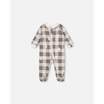 Deux par Deux DEUX PAR DEUX - Pyjama de bébé en coton biologique à carreaux avec imprimé d'ours polaires