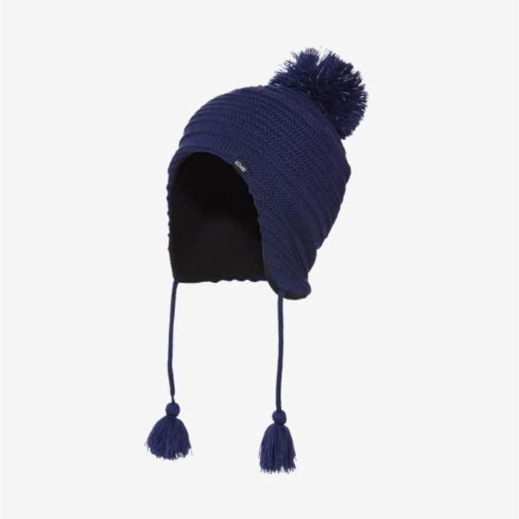 Kombi KOMBI - Reflective Pompom Peruvian Winter Hat (Junior) - Space Blue