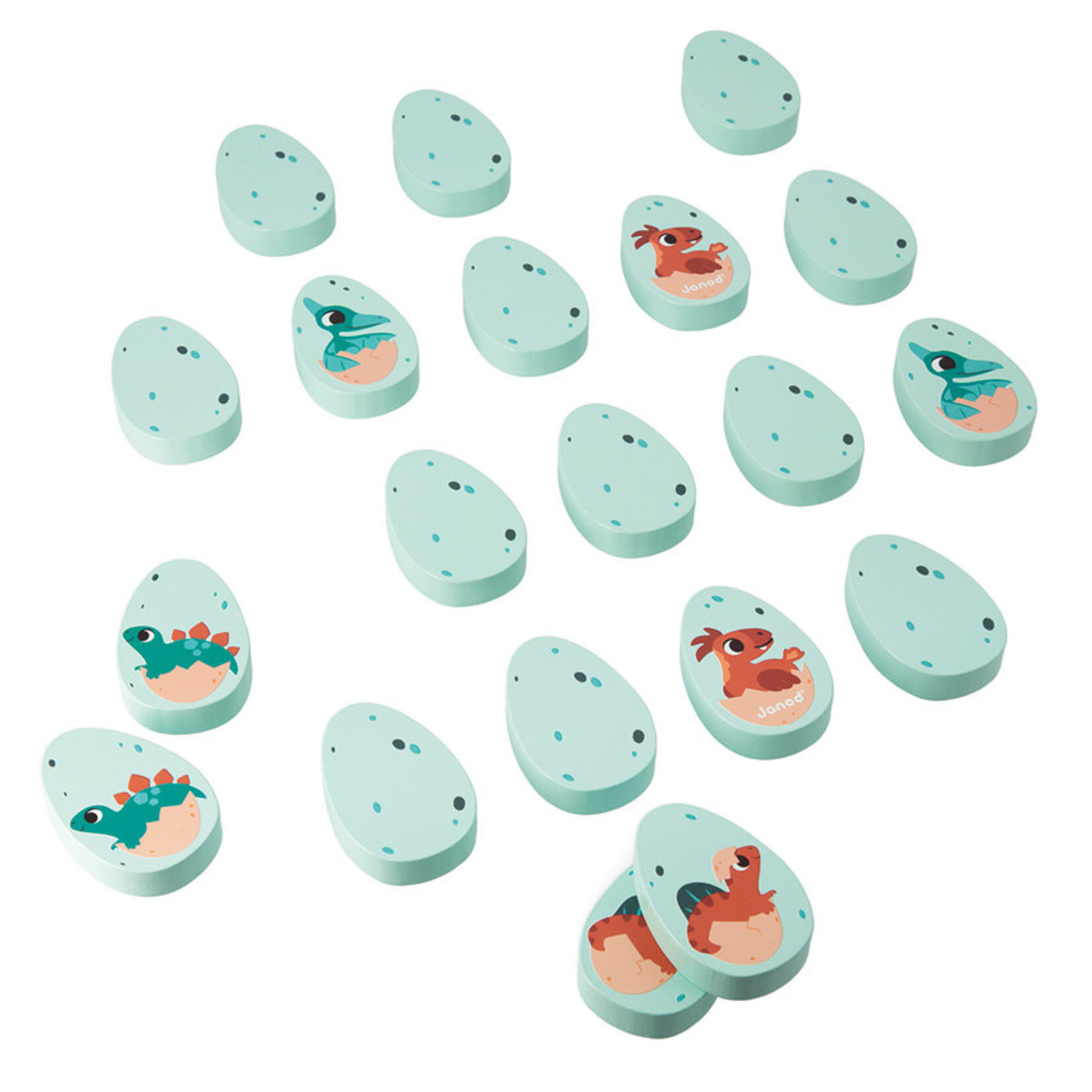 Janod JANOD - Wooden dino memory game