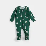 Petit Lem PETIT LEM - Trekking Green Footed Pyjama with Jack Frost Russell Print