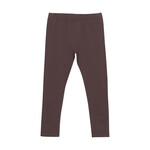 Minymo MINYMO - Chocolate brown fleece-lined legging