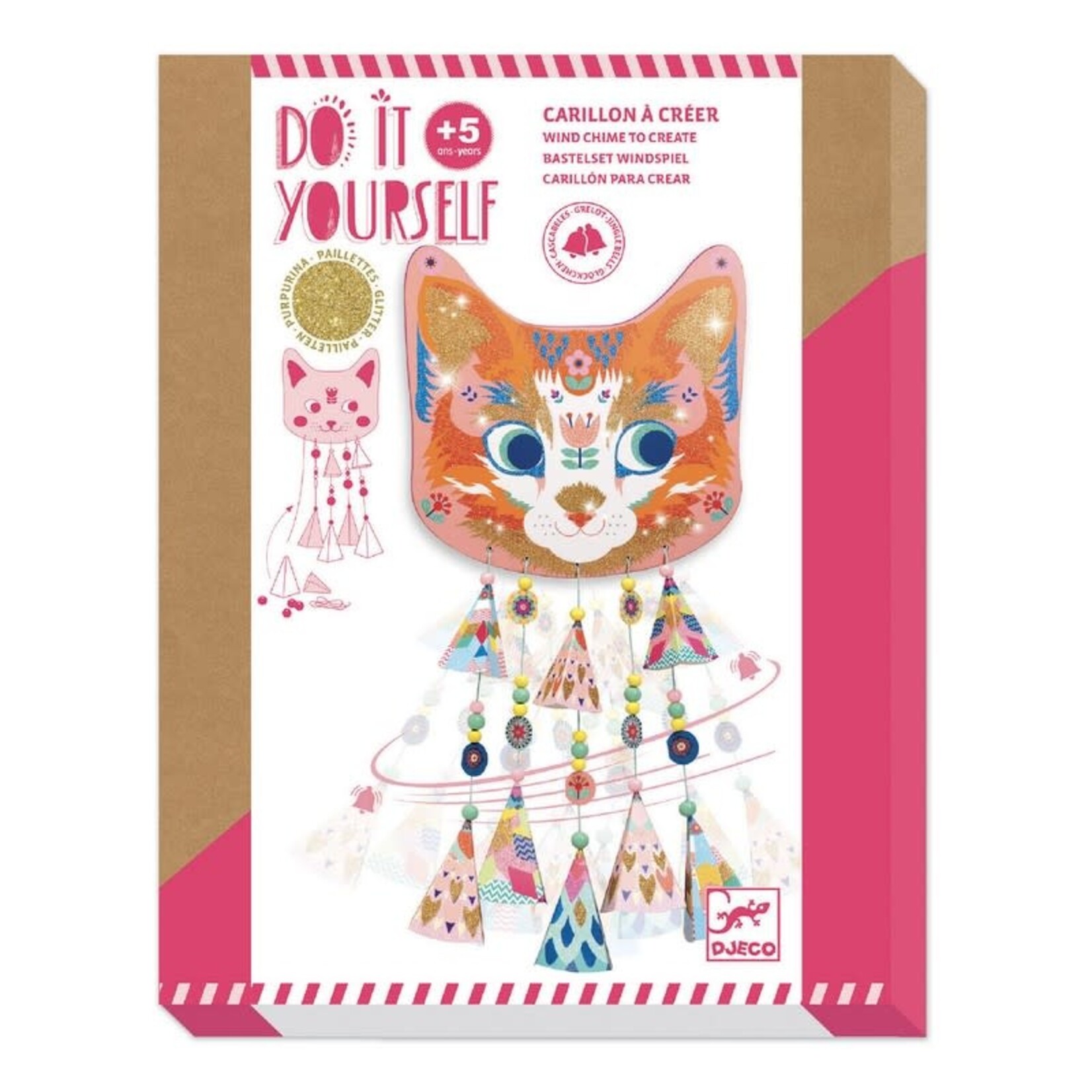 Djeco DJECO - DIY Wind Chime to Create 'Kitty'