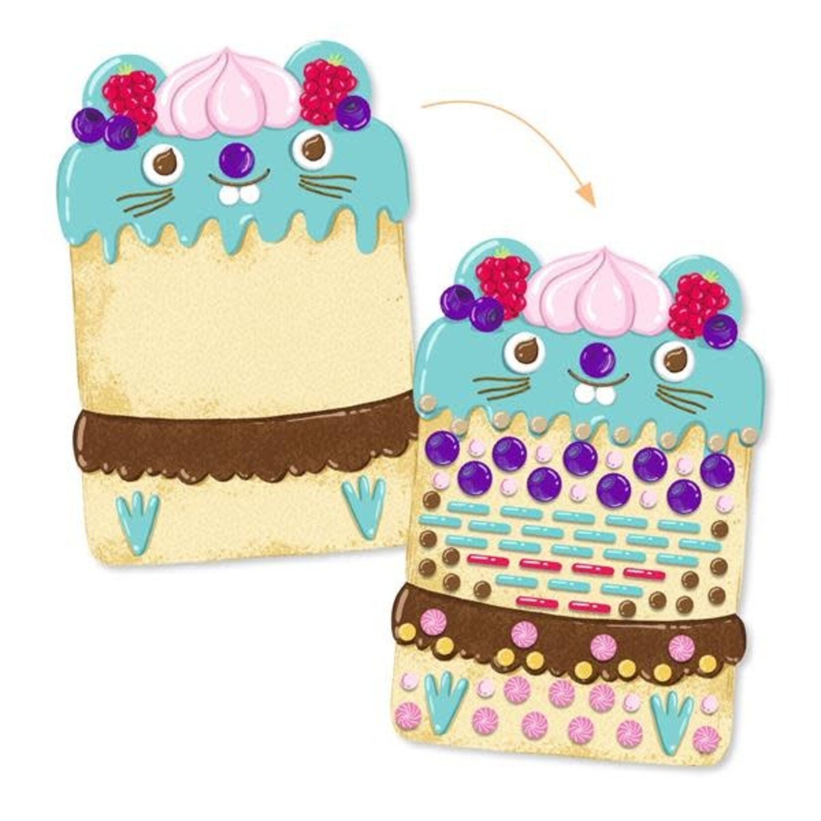 Djeco DJECO - Mosaic collages 'Cakes and sweets'