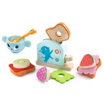 Djeco DJECO - Jeu d'imitation en bois 'Petit déjeuner du chaton'