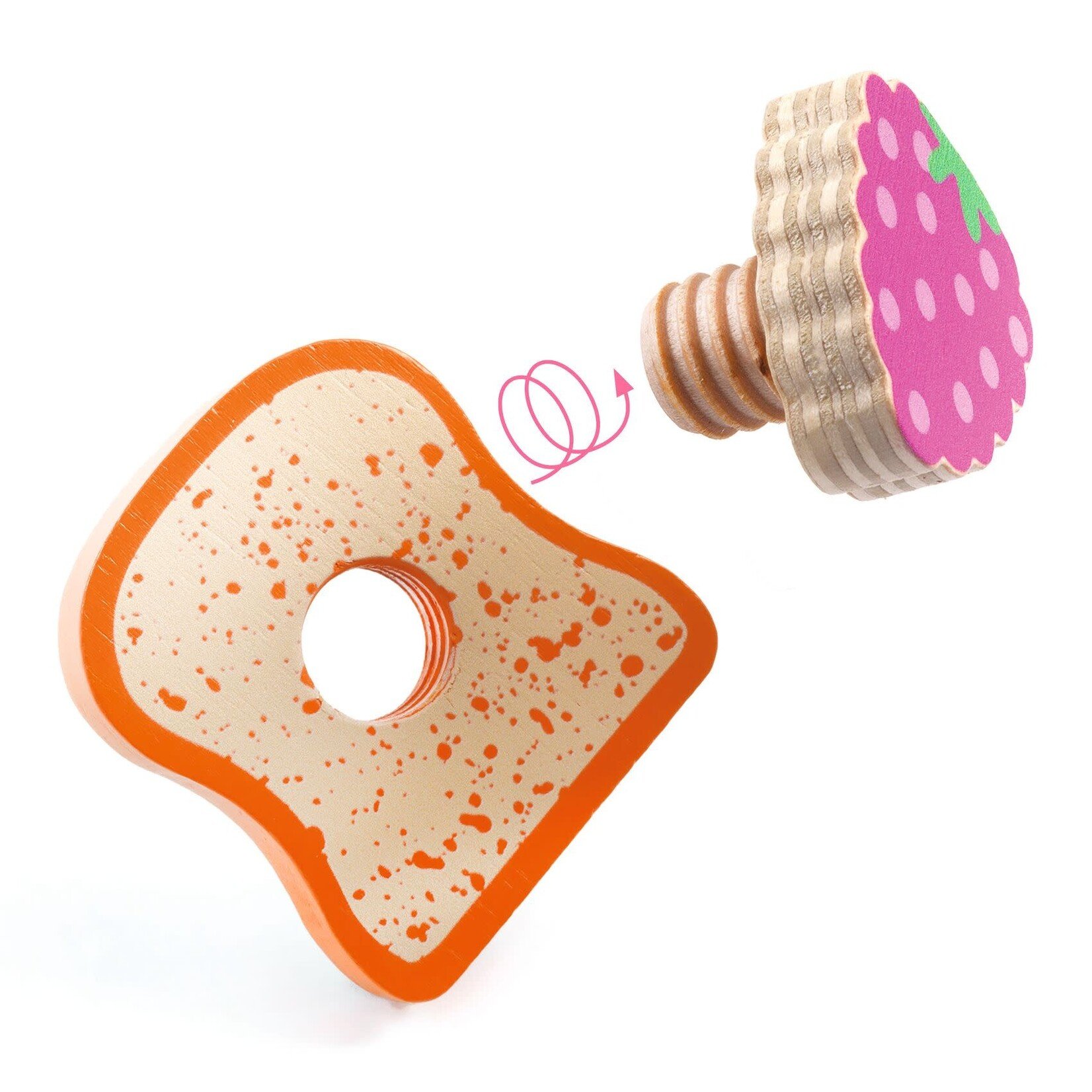 Djeco DJECO - Pretend Play Wooden Set 'Kitten's Breakfast'