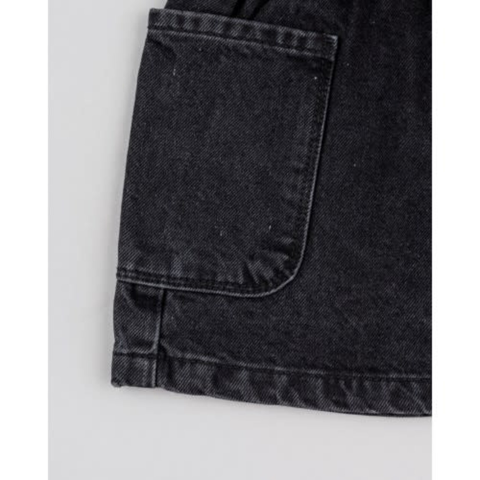 Losan LOSAN - Black denim shirt with side pockets