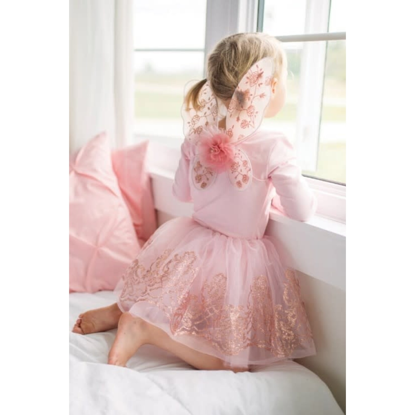Great Pretenders GREAT PRETENDERS - Rose Gold Tutu & Wings Set