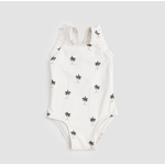 Miles the label MILES THE LABEL - Cream One-Piece Swimsuit with Palm Tree Print