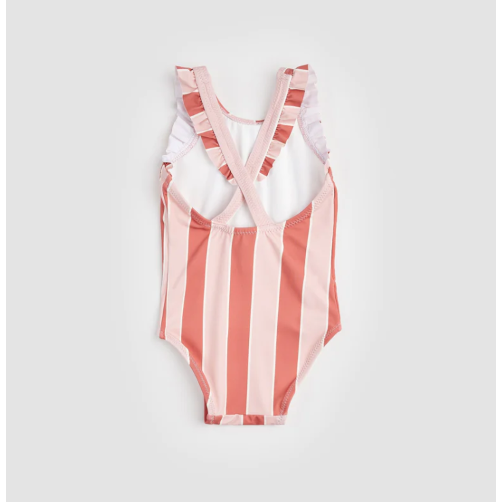 Miles the label MILES THE LABEL - Pink Striped One-Piece Swimsuit