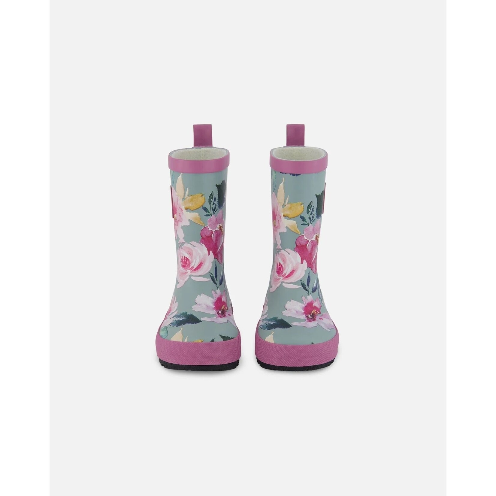 Deux par Deux DEUX PAR DEUX - Bottes de pluie avec imprimé de roses aquarelles