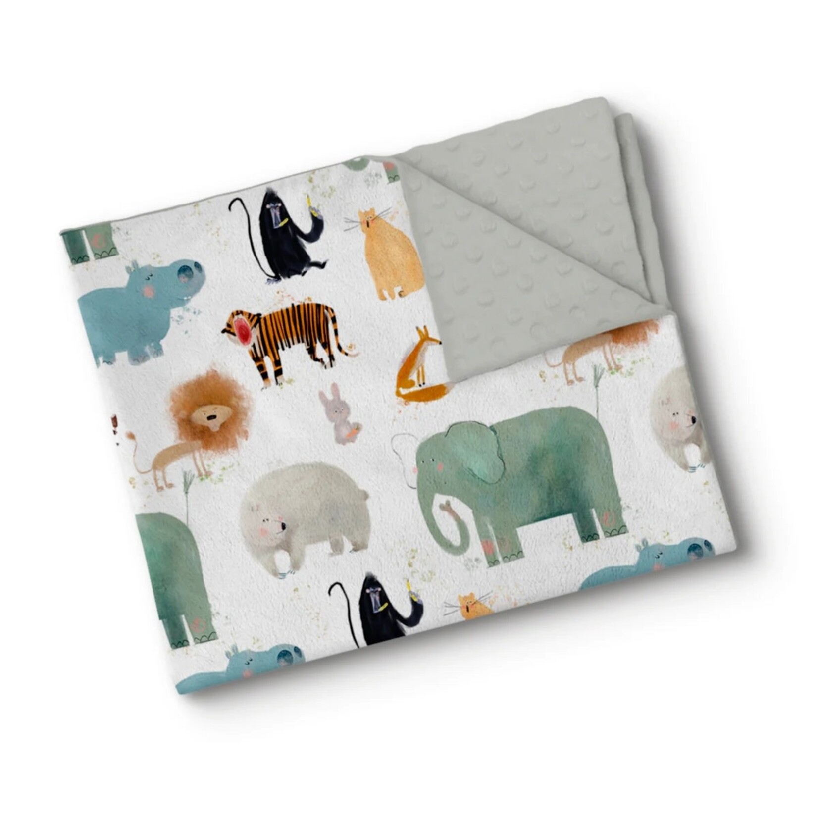 Olé Oops OOPS- Minky Baby Blanket- Silly Animals