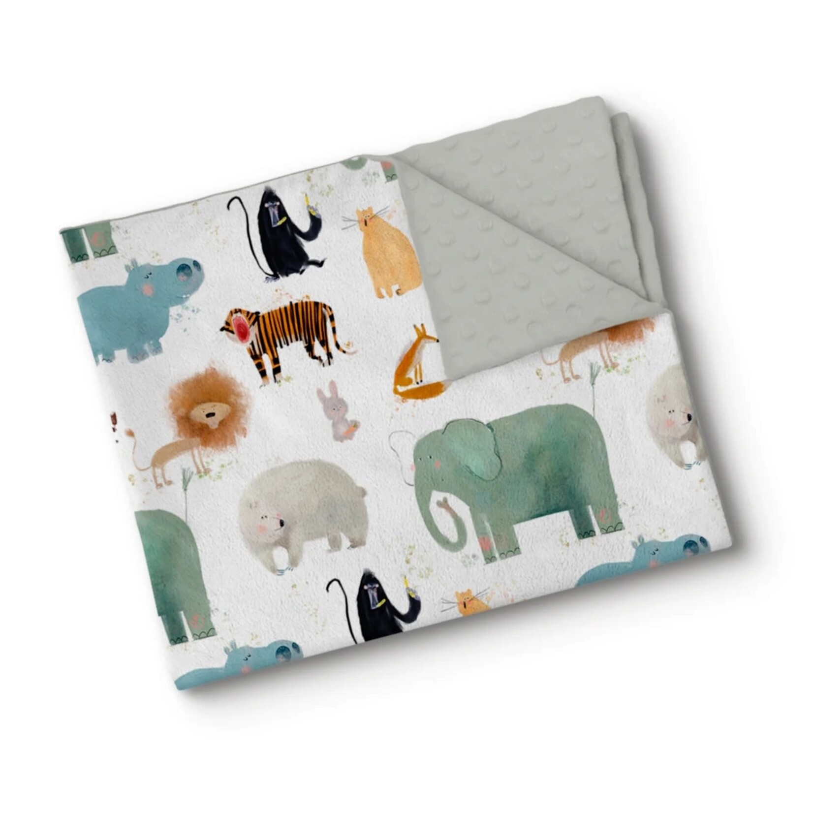 Oops OOPS- Minky Baby Blanket- Silly Animals