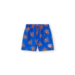 Boboli BOBOLI- Royal blue swim shorts with orange octopus print