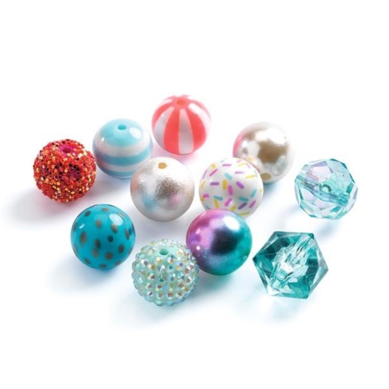 Djeco DJECO - Bubble Beads 'Silver'