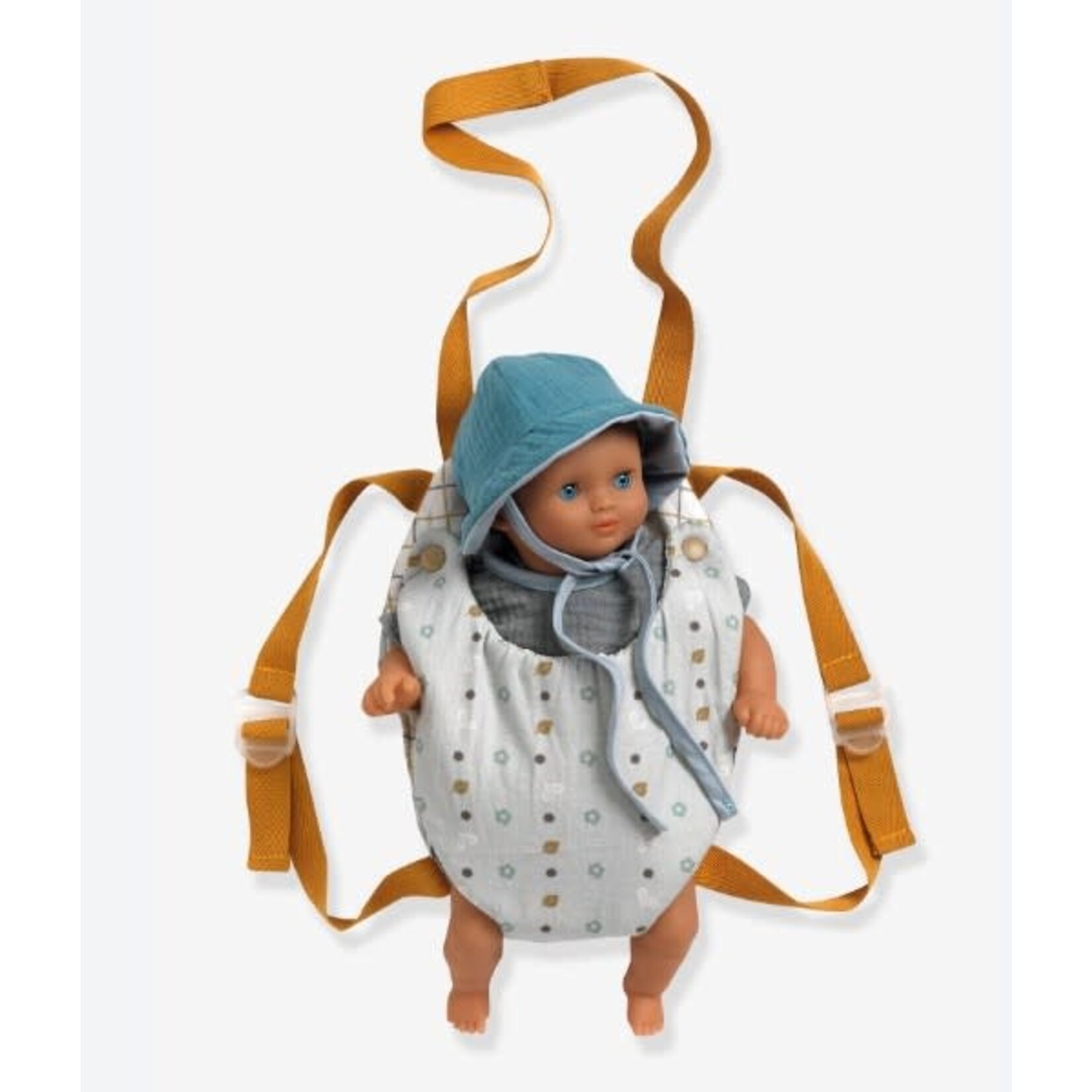 Djeco DJECO - 'Blue-Grey' baby carrier for  POMÉA dolls