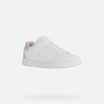 Geox GEOX - White synthetic leather sneakers 'Eclyper - White/Lilac'