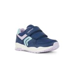 Geox GEOX - Chaussures  de sport en cuir synthétique et filet 'Pavel - Marine/Lilas'