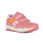 Geox GEOX - Running shoes in synthetic leather and mesh  'Pavel - Light coral/Light pink'