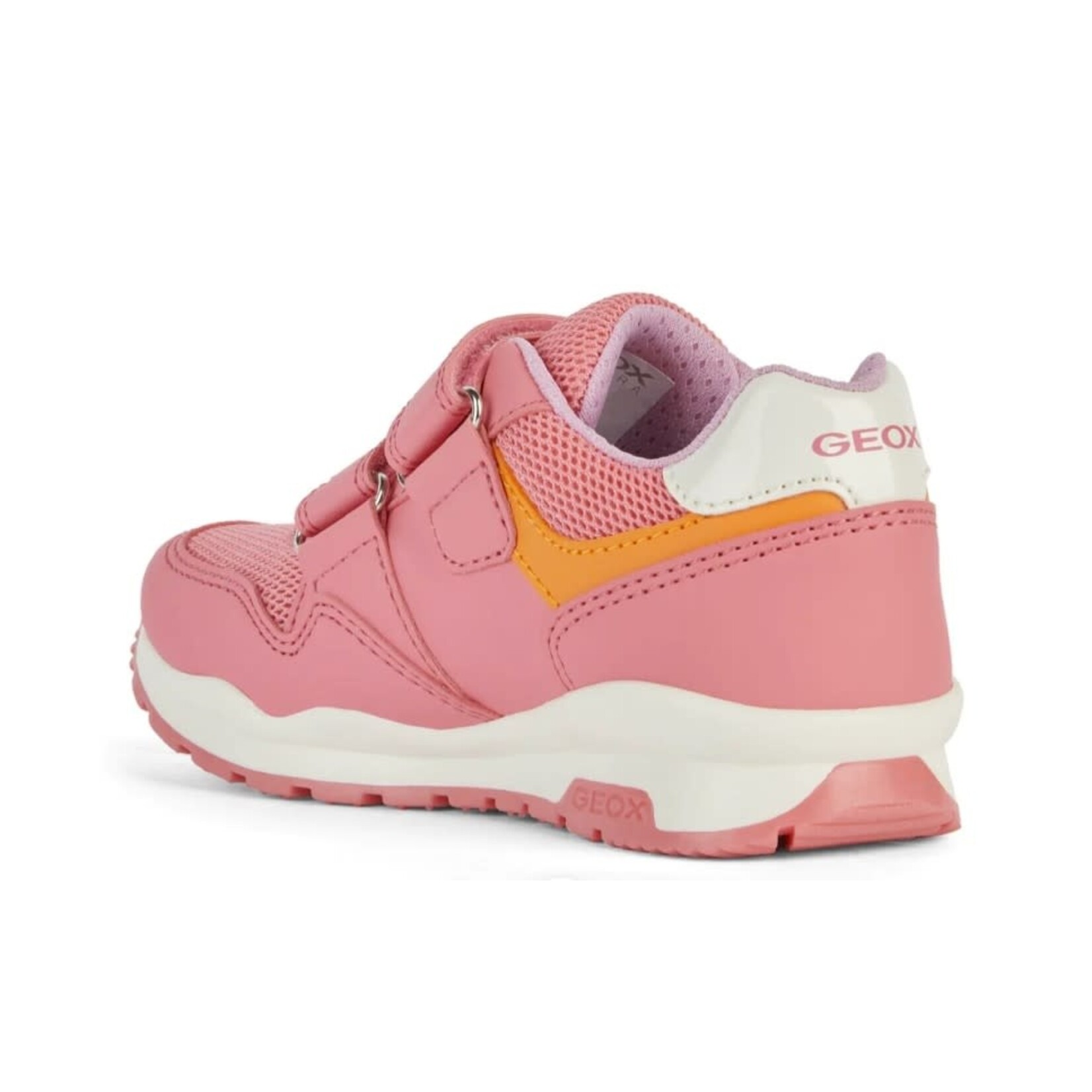 Geox GEOX - Running shoes in synthetic leather and mesh  'Pavel - Light coral/Light pink'