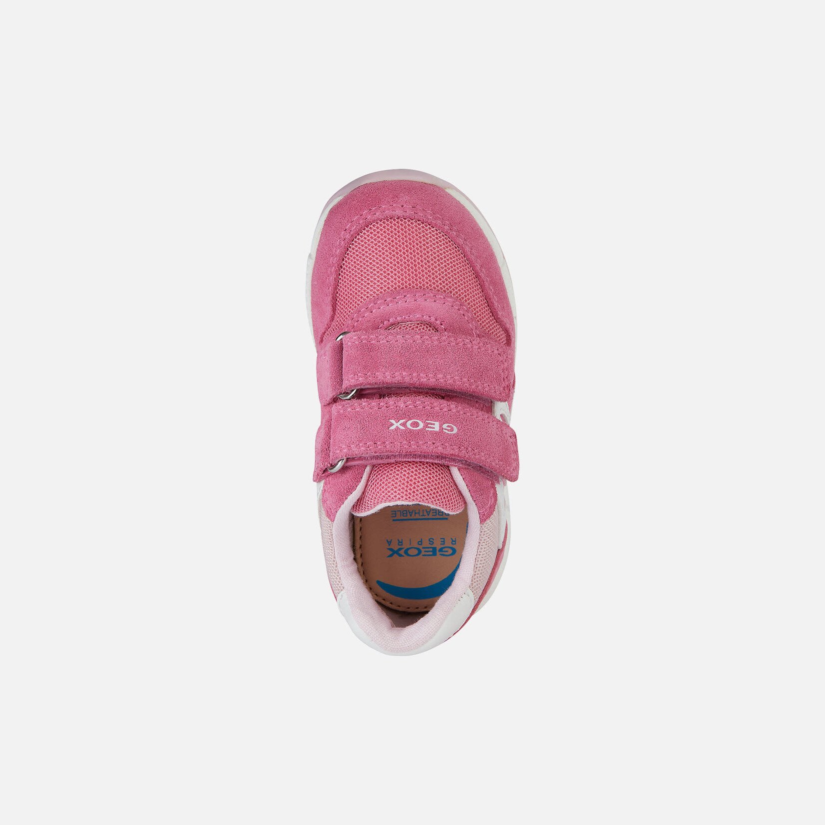 Geox GEOX - Leather running shoes 'Alben - Suede Mesh - Dark Pink'