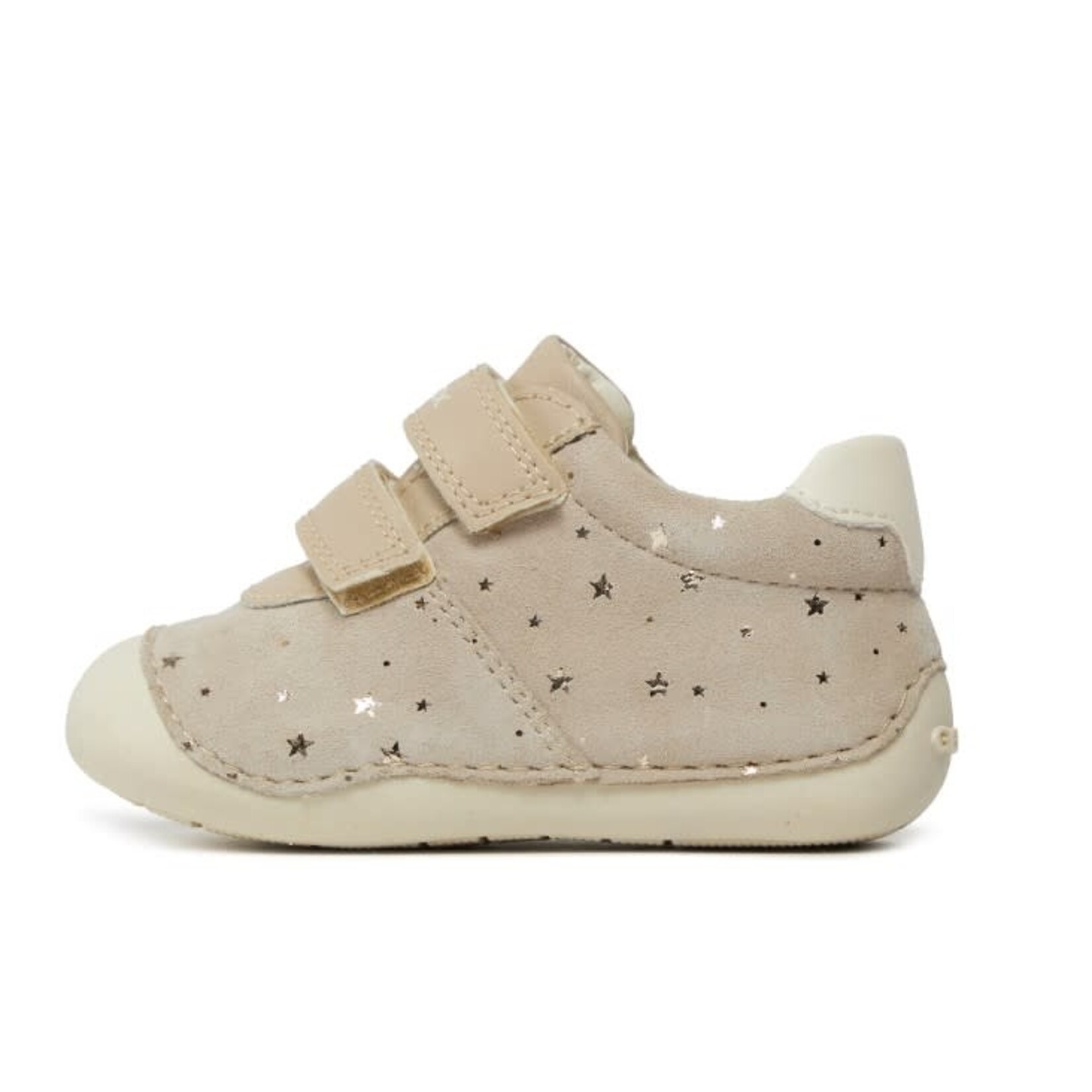 Geox GEOX - First steps soft soled leather shoes 'Tutim - Beige/Platinum'