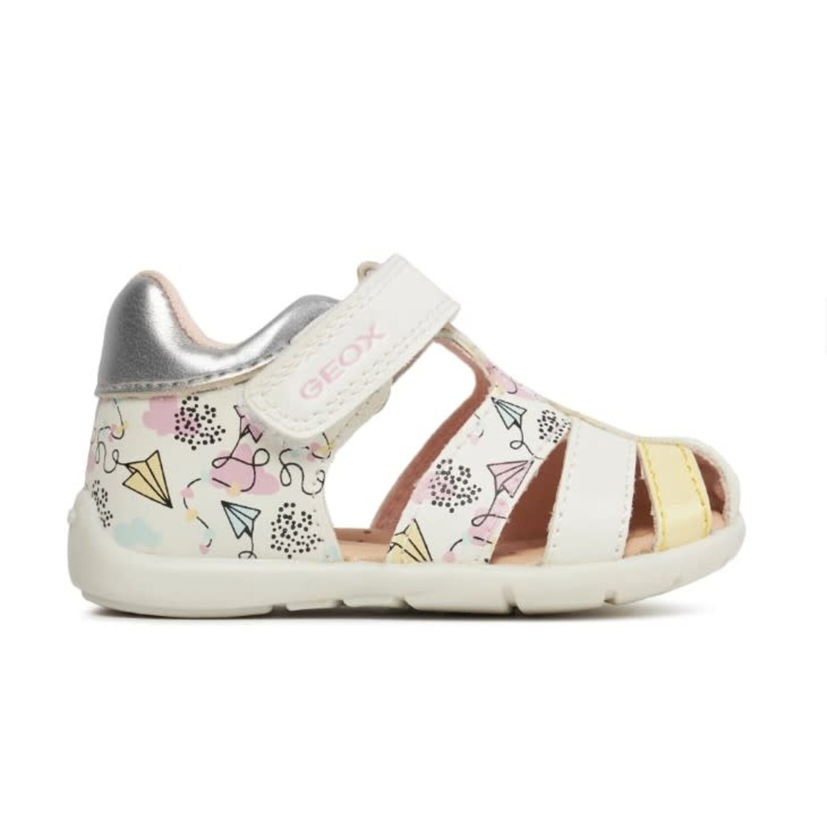 Geox GEOX - Closed-Toe First Steps Sandals 'Elthan - White/Multicolor'