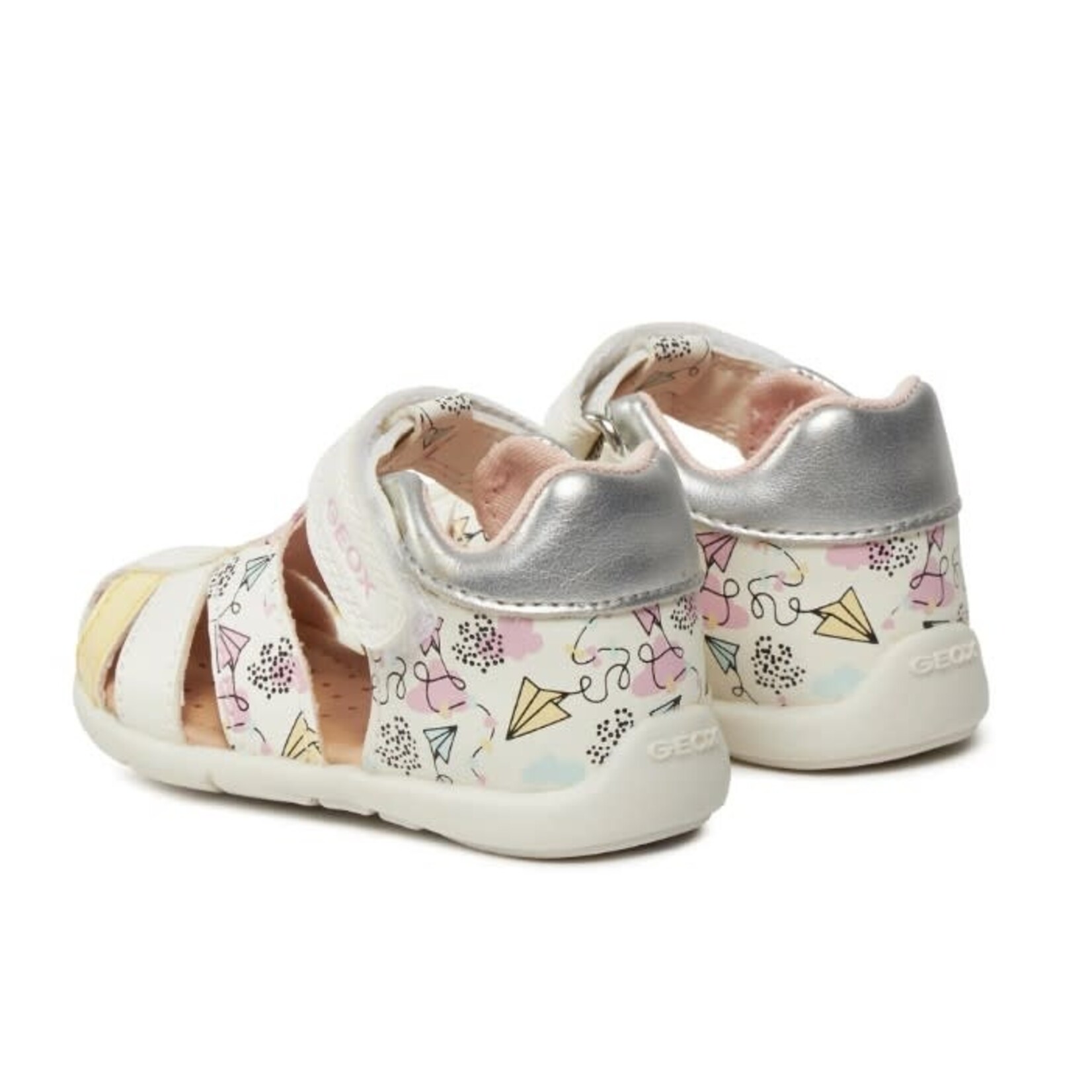 Geox GEOX - Closed-Toe First Steps Sandals 'Elthan - White/Multicolor'