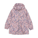 Color Kids COLOR KIDS - Waterproof Mid-Season Raincoat 'Floral pattern' - Old Pink