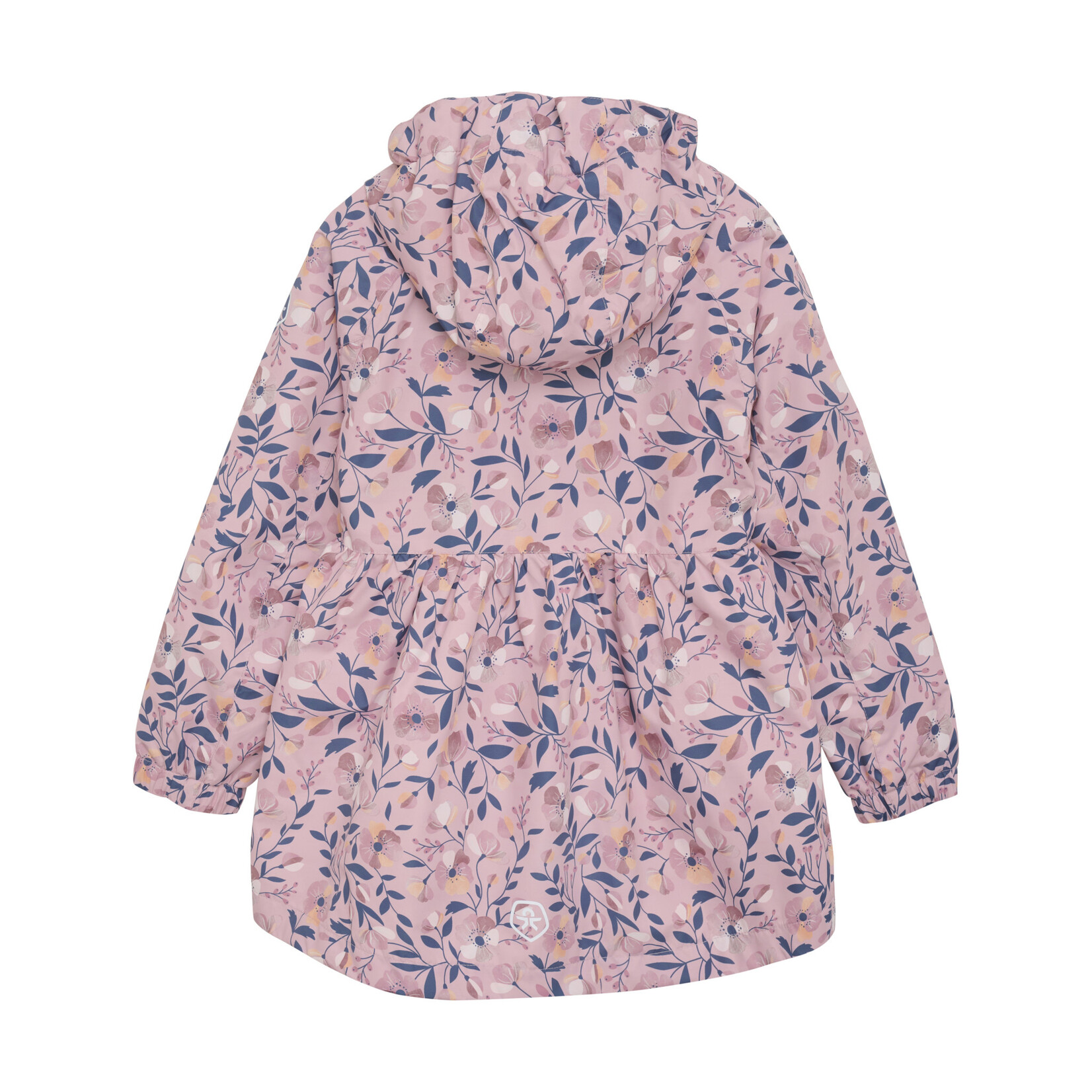 Color Kids  COLOR KIDS - Waterproof Mid-Season Raincoat 'Floral pattern' - Old Pink