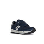 Geox GEOX - Running shoes in synthetic leather and mesh 'Pavel - Navy'
