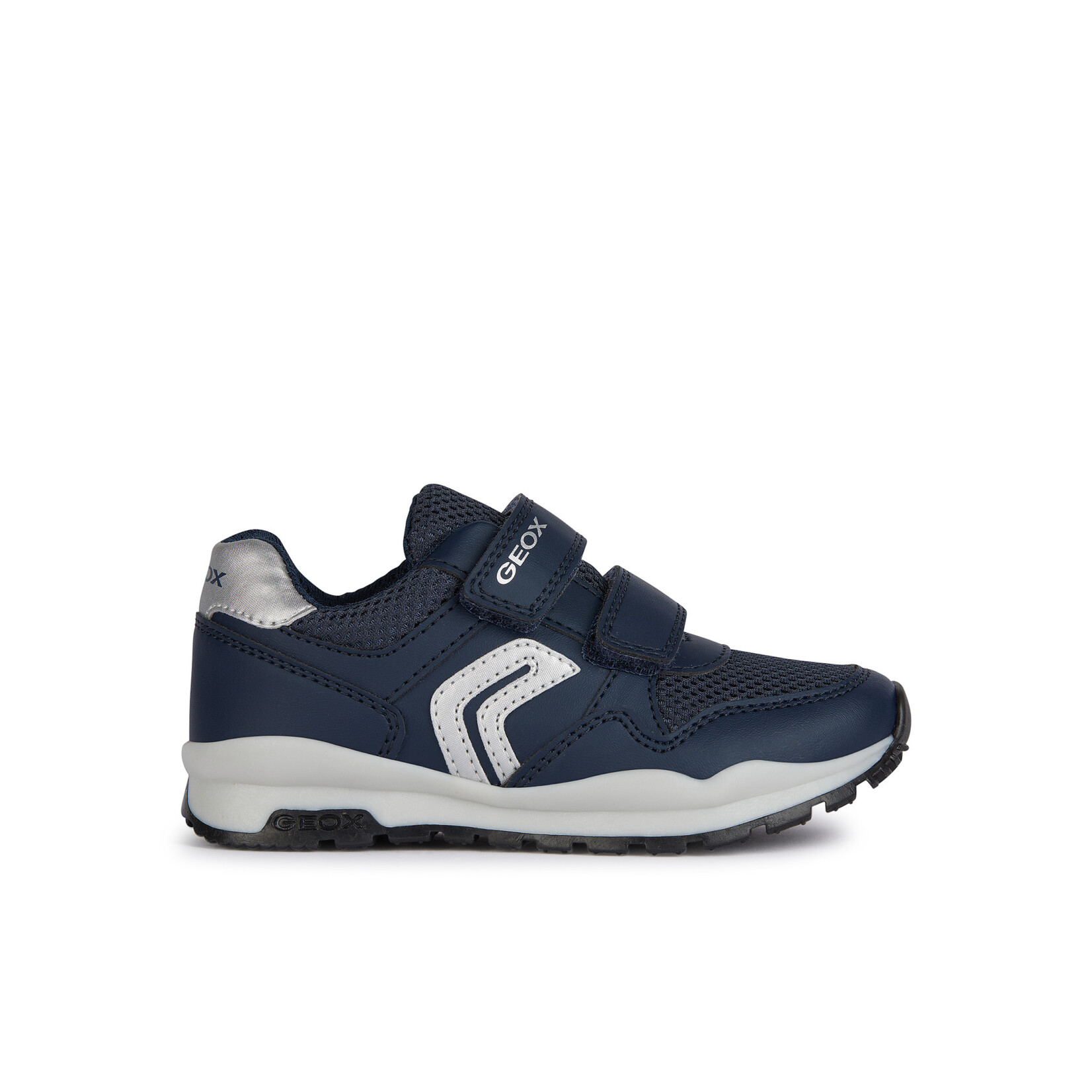 Geox GEOX - Running shoes in synthetic leather and mesh 'Pavel - Navy'