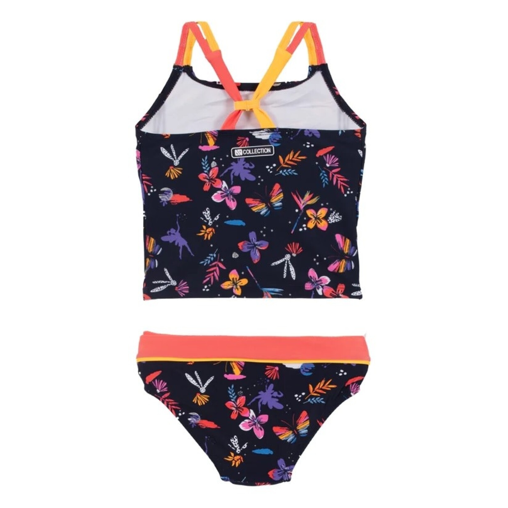 Nanö NANÖ - Navy blue two-piece swimsuit with fairy and butterfly print
