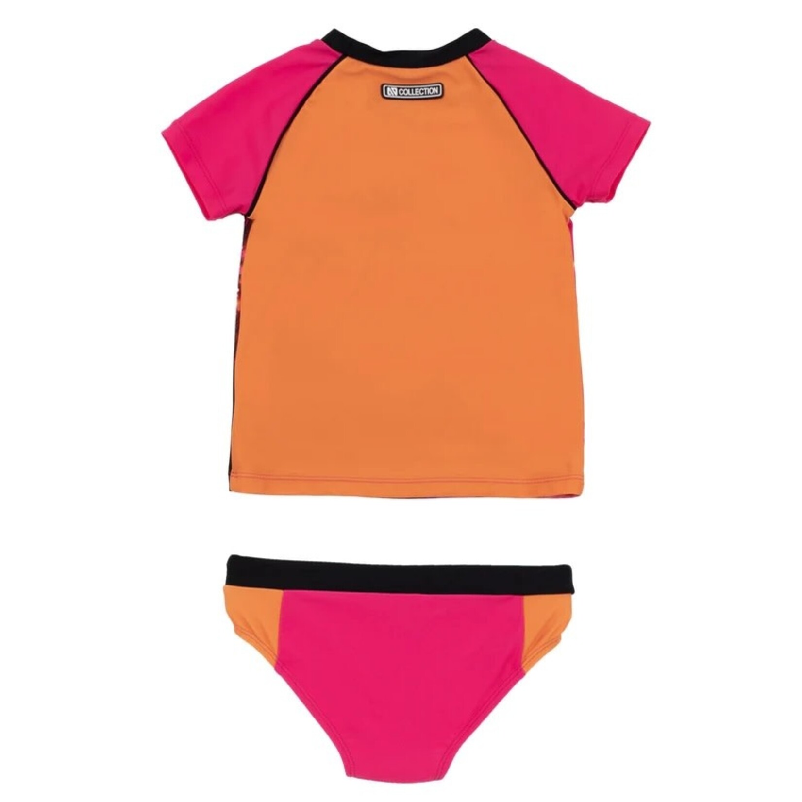 Nanö NANÖ - Two-piece fuchsia Rashguard Swimsuit with sunset print