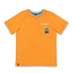 Nanö NANÖ - Orange short-sleeved t-shirt with desert print 'Music Festival'