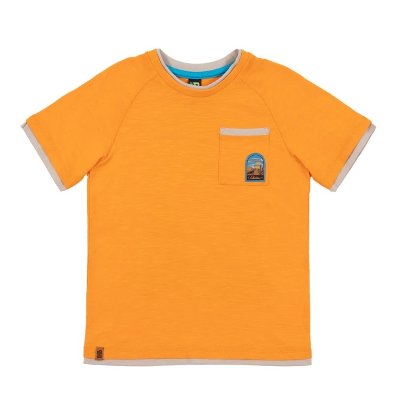 Nanö NANÖ - T-shirt à manches courtes orange avec imprimé du désert 'Festival de musique'