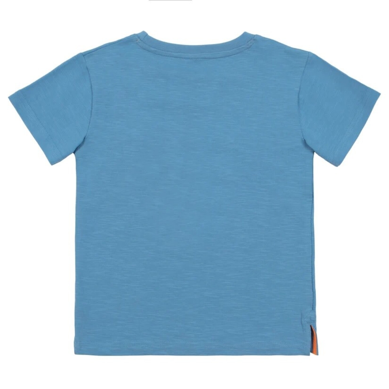 Nanö NANÖ -  Pale blue shortsleeve t-shirt with 'Ocean' print - Cap sur la méditerranée