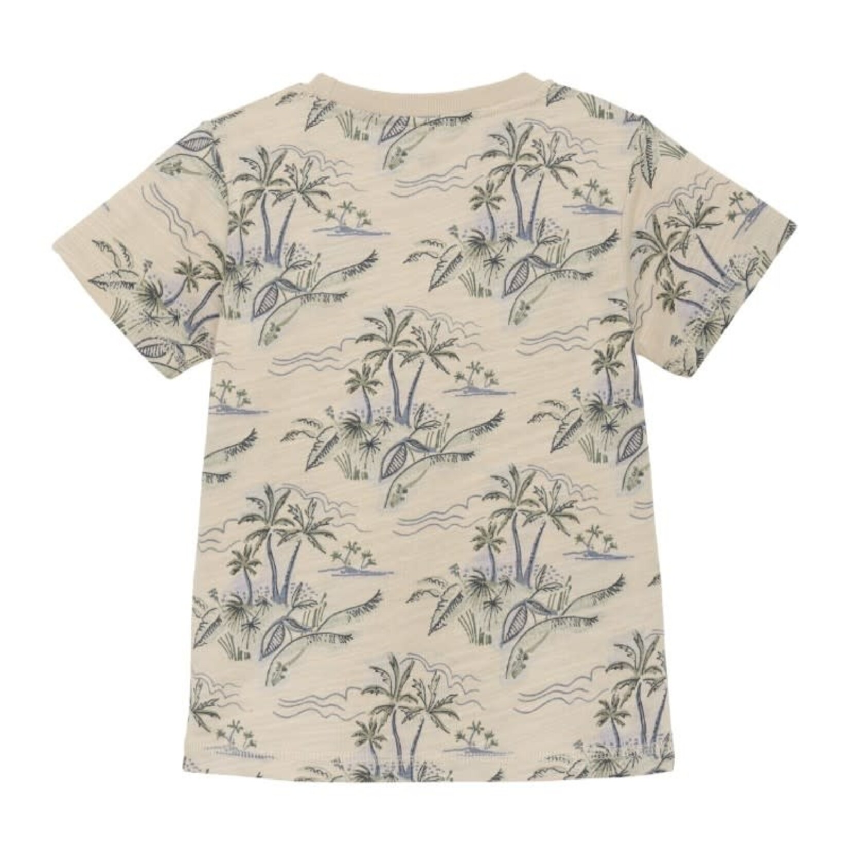 Enfant ENFANT - Shortsleeve t-shirt with allover palmtree print