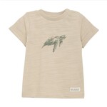 Enfant ENFANT - Oatmeal-coloured t-shirt with turtle print