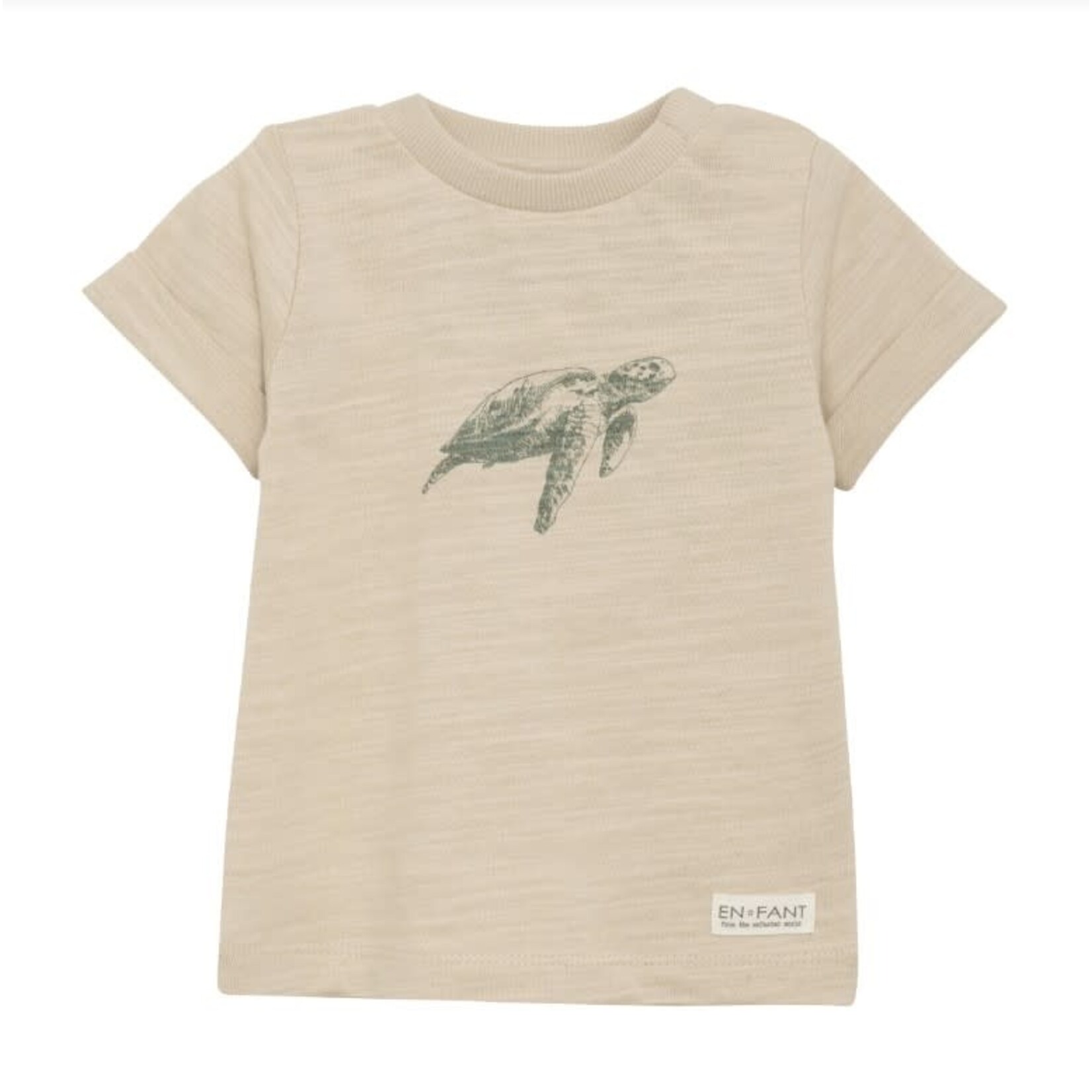 Enfant ENFANT - T-shirt couleur avoine avec imprimé de tortue