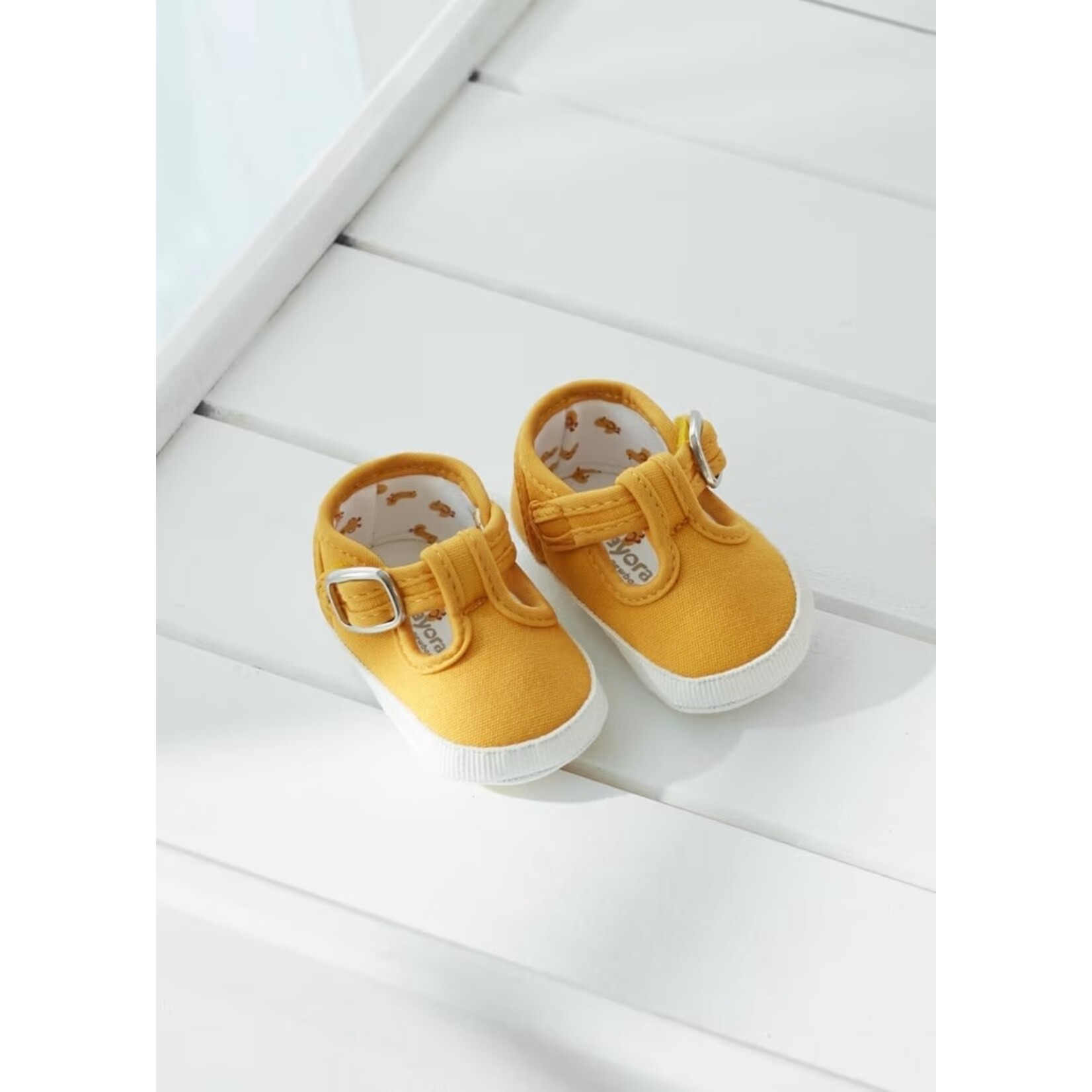 Mayoral MAYORAL - T-Strap Mary Jane Soft Sole Shoes - Duckling Yellow